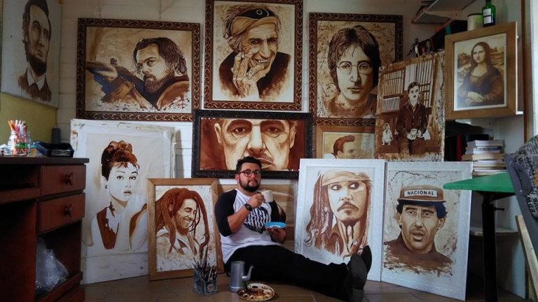 Começar o dia cada um nas suas casas em quarentena após o primeiro café preto