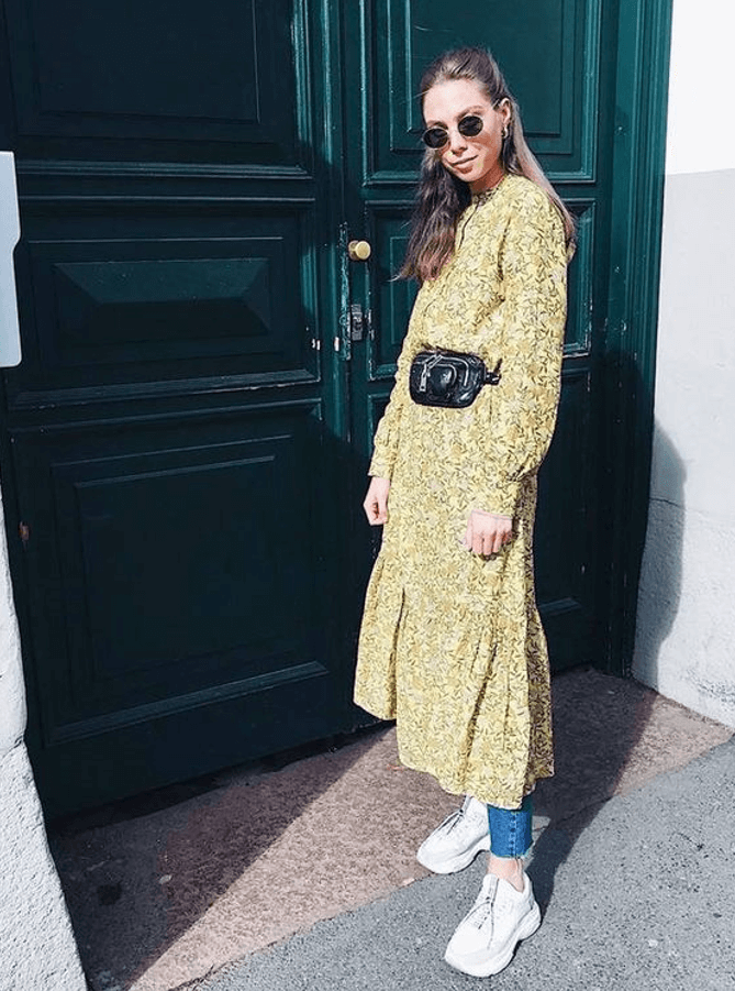 Vestido com calça