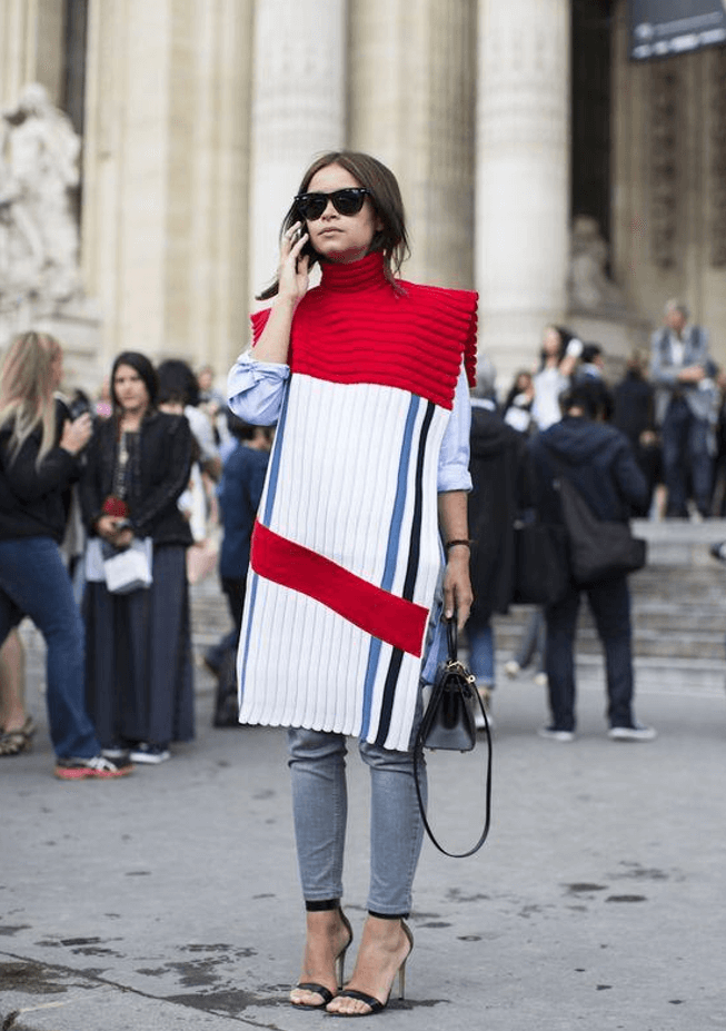 Vestido com calça