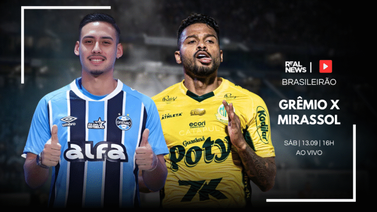 Grêmio recebe o Mirassol e abre a 23ª rodada do Brasileirão neste sábado (13); horário, transmissão e prováveis escalações