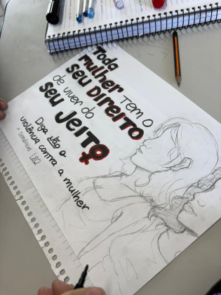 Emef Alberto Pasqualini promove palestra sobre violência contra a mulher no Dia Internacional de Enfrentamento