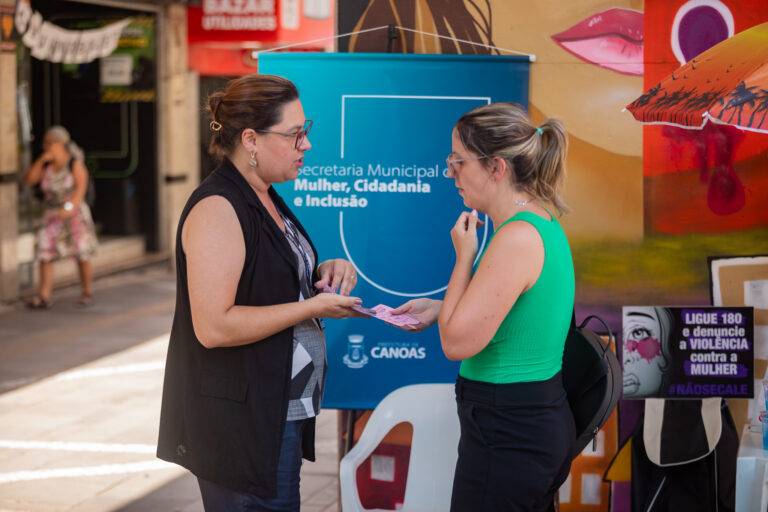 Campanha Verão sem Violência inicia ações de conscientização no Calçadão de Canoas
