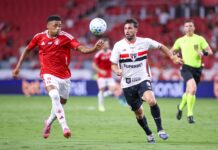 Inter cede empate no fim para o São Paulo e perde chance de subir na tabela