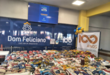 Pedalada solidária arrecada quase 700 kg de alimentos para famílias em Gravataí