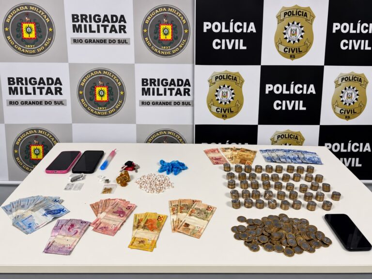 Operação conjunta prende homem e apreende adolescente por tráfico de drogas em Canoas