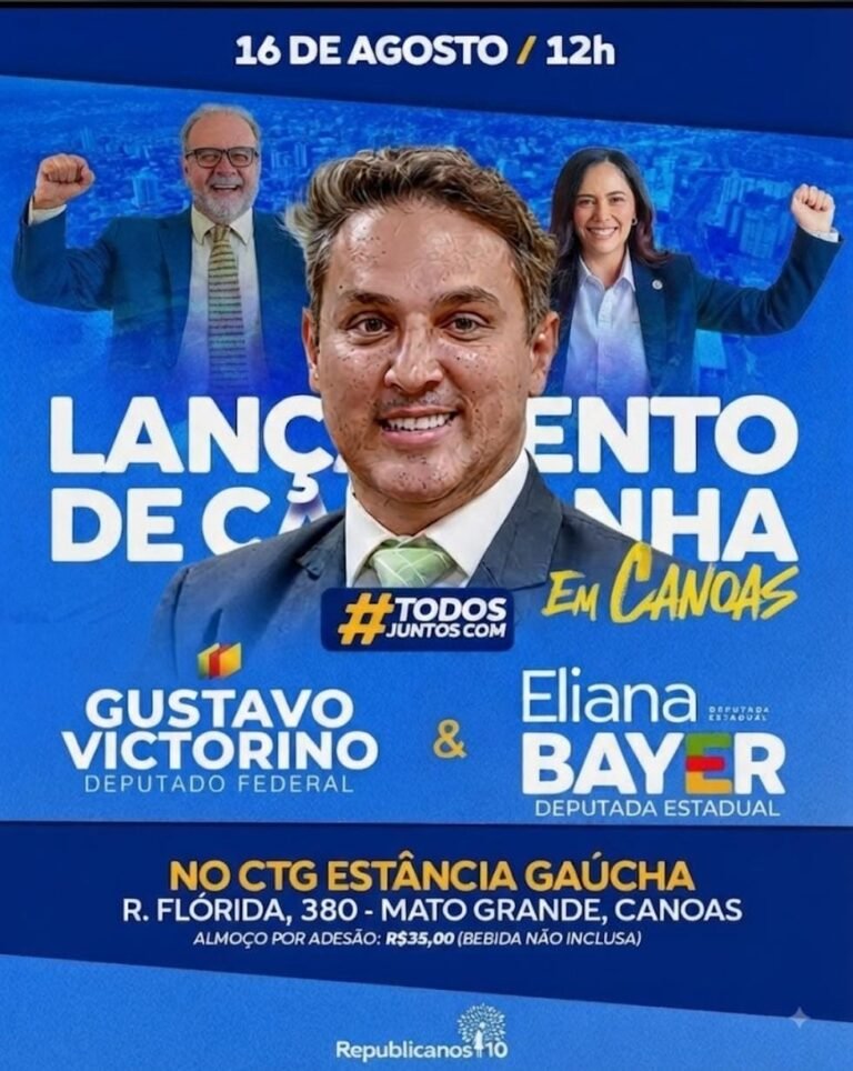 Almoço de lançamento reúne lideranças políticas em Canoas
