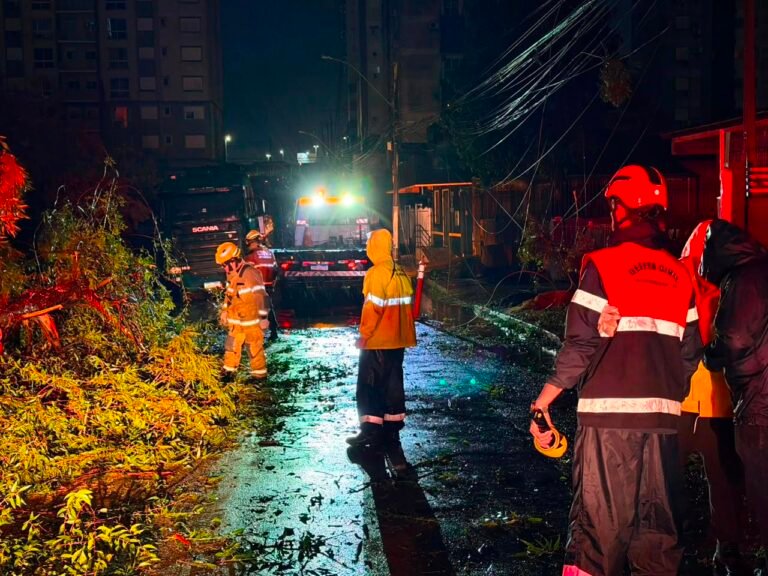 Defesa Civil atende ocorrências após temporal com ventos de até 100 km/h em Cachoeirinha